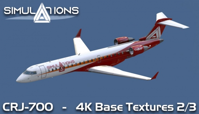 4K Base Textures for CRJ-700 2/3